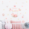 Custom Baby Name Wall Decals Sleeping Fox