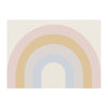 Square Area Rug Light Color Rainbow