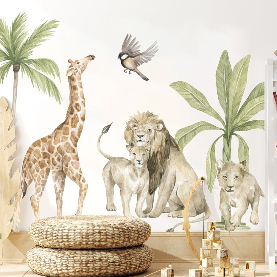 Animal Wall Decal Cute Animals