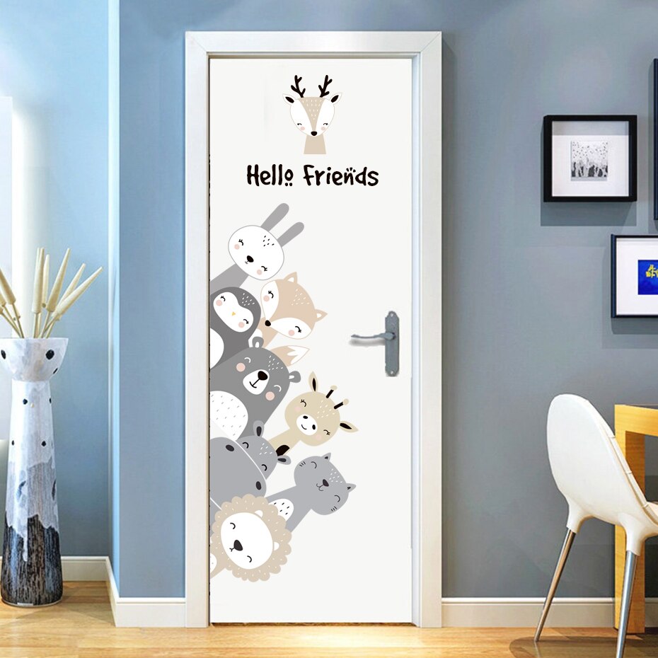 Nursery Wall Decals Cute Animal Friends