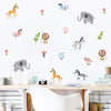 Cartoon Wall Decals Cute African Animals