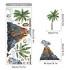 Cartoon Wall Decals Dinosaurs Volcanic Eruption