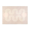 Pink Area Rug Rounded Lines