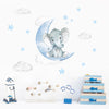 Cartoon Elephant Stars Wall Decals