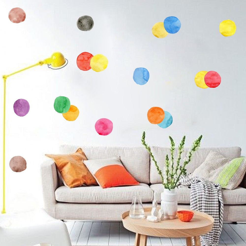 Pattern Wall Decals Polka Dot Styles
