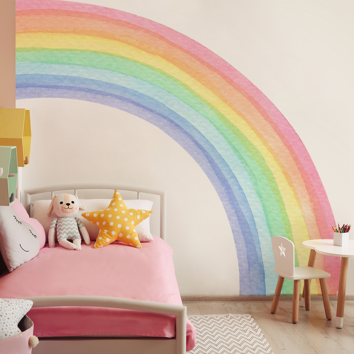 Watercolor Classic Rainbow Wall Decal