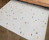 Nursery Soft White Area Rug Dots