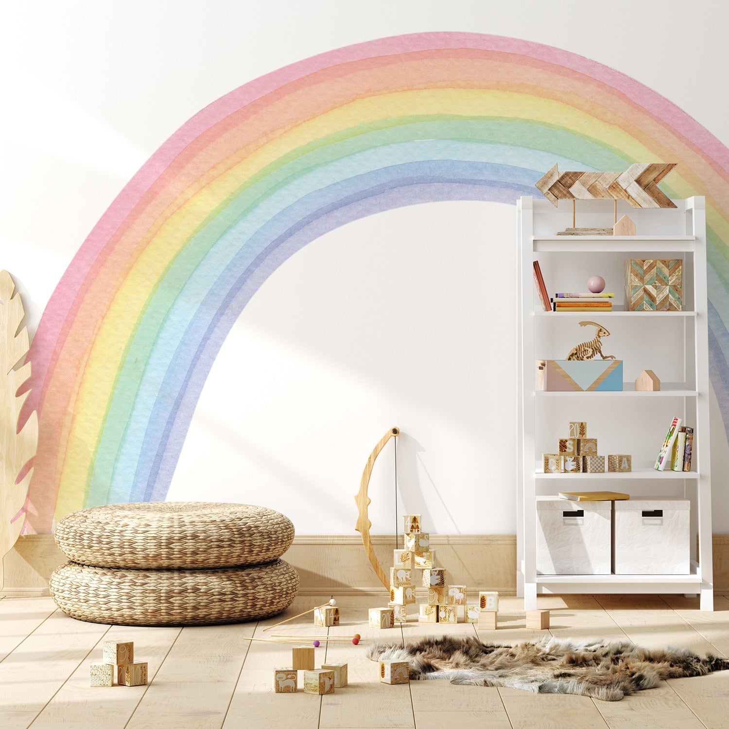 Watercolor Classic Rainbow Wall Decal