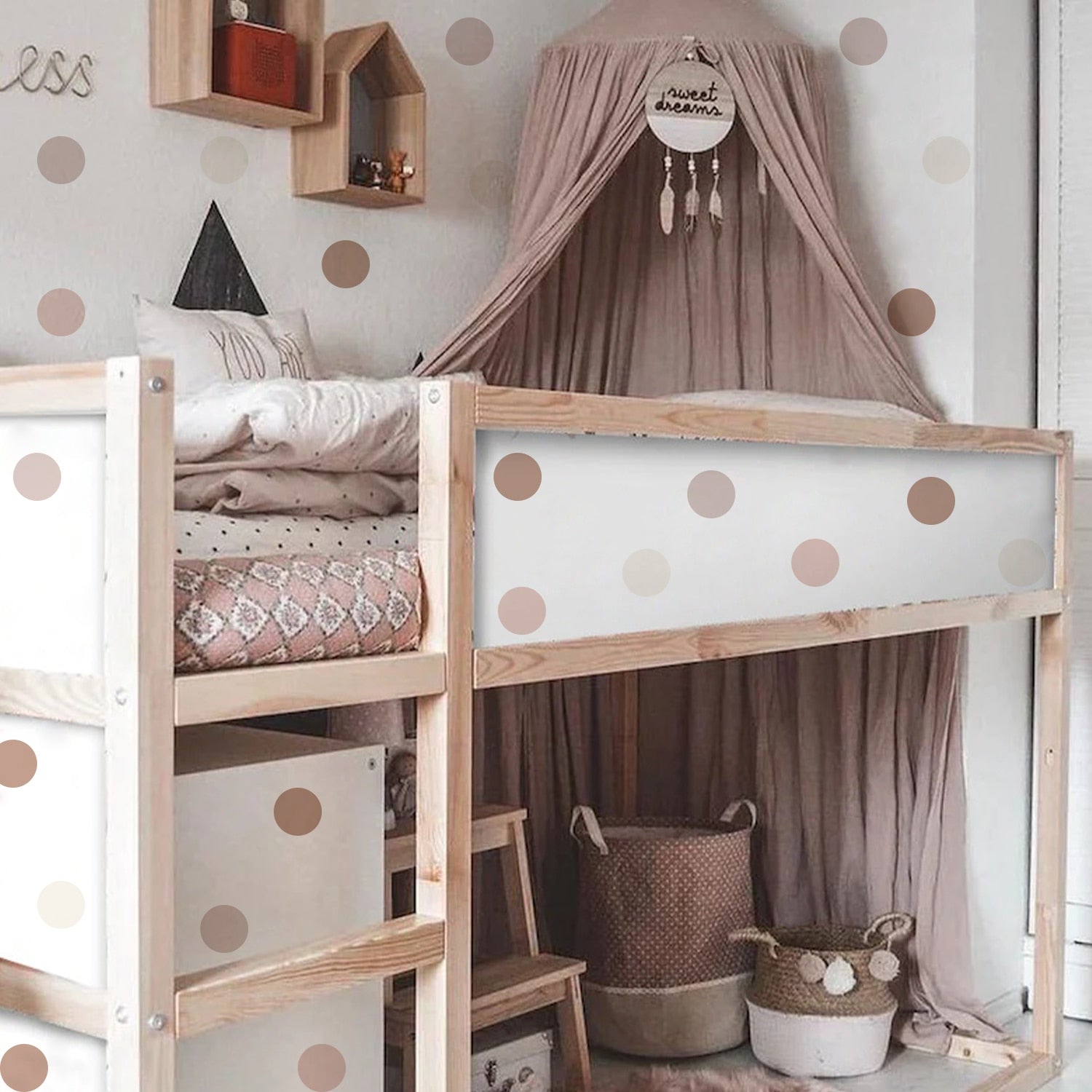 Pattern Wall Decals Polka Dot Styles