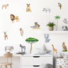 Wall Decals Wild Animals And Tree