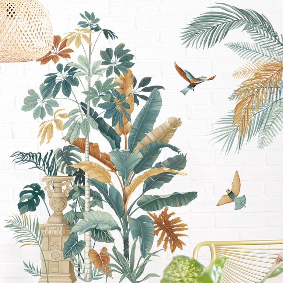 Nursery Wall Decals Green Plants