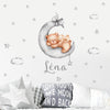 Custom Name Wall Decals Bears Moon Stars