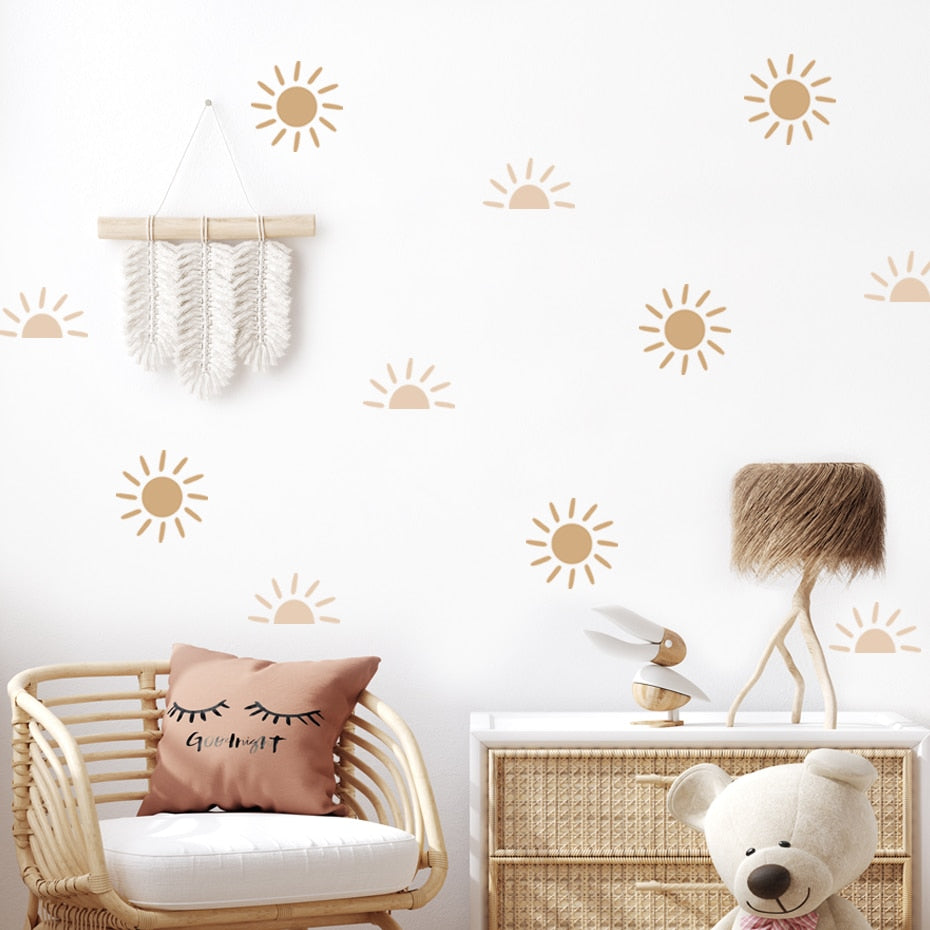 Boho Sun Pattern Wall Decals