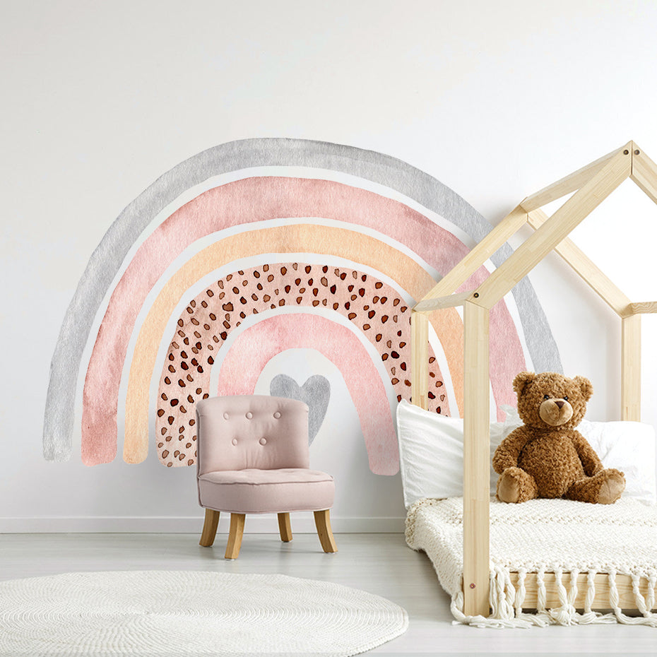 Boho Large Rainbow Colorful Wall Decal