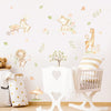 Cartoon Wall Decals Cute Lion Elephant Animals