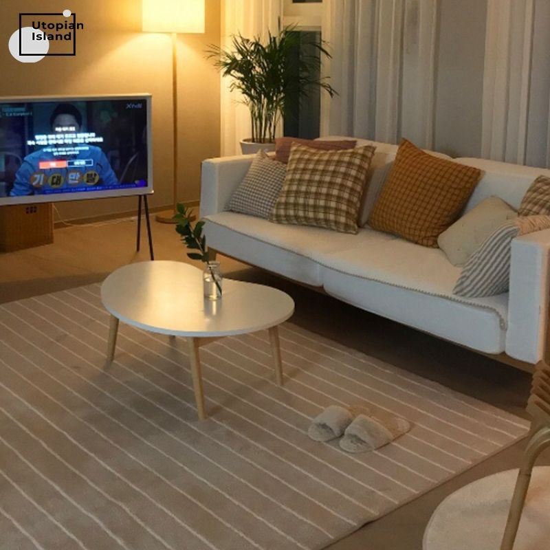 Rectangular Area Rug Grullo Stripes