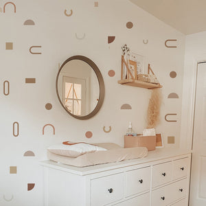 Nursery Wall Decals Geometric Abstract
