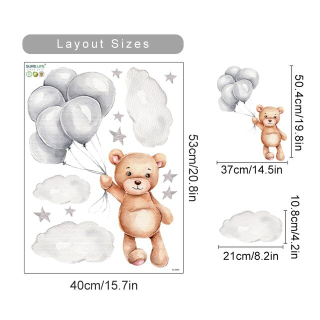 Custom Baby Name Wall Decals Cute Animals
