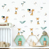 Cartoon Wall Decals Cute Happy Giraffe
