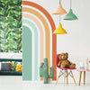 Nursery Wall Decal Large Half Elongated Rainbow