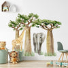 Nursery Wall Decals Large Tropical Forest Animals
