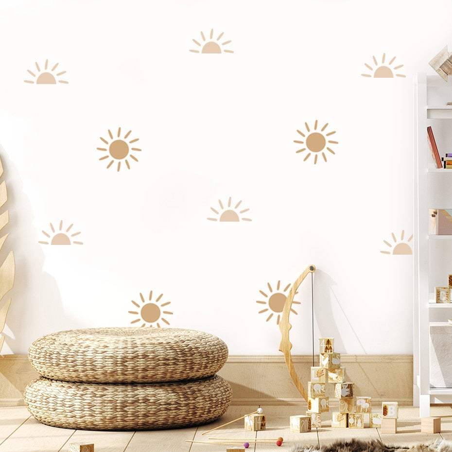 Boho Sun Pattern Wall Decals