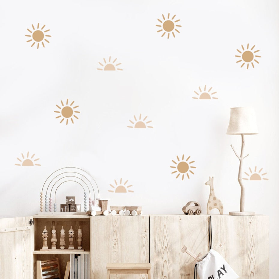 Boho Sun Pattern Wall Decals