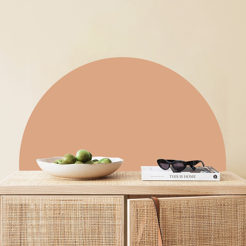 Bohemian Wall Decal Half Circle Graphic