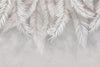 Large White Tropical Plants Wallpaper Mural
