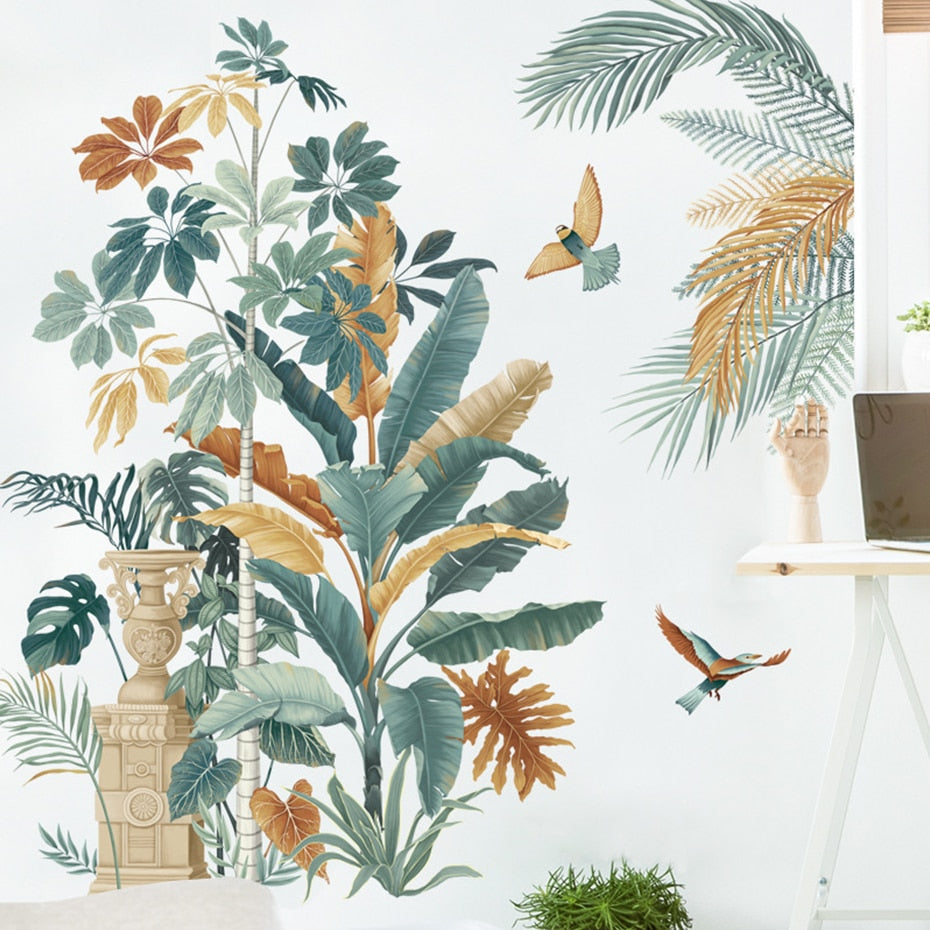Nursery Wall Decals Green Plants