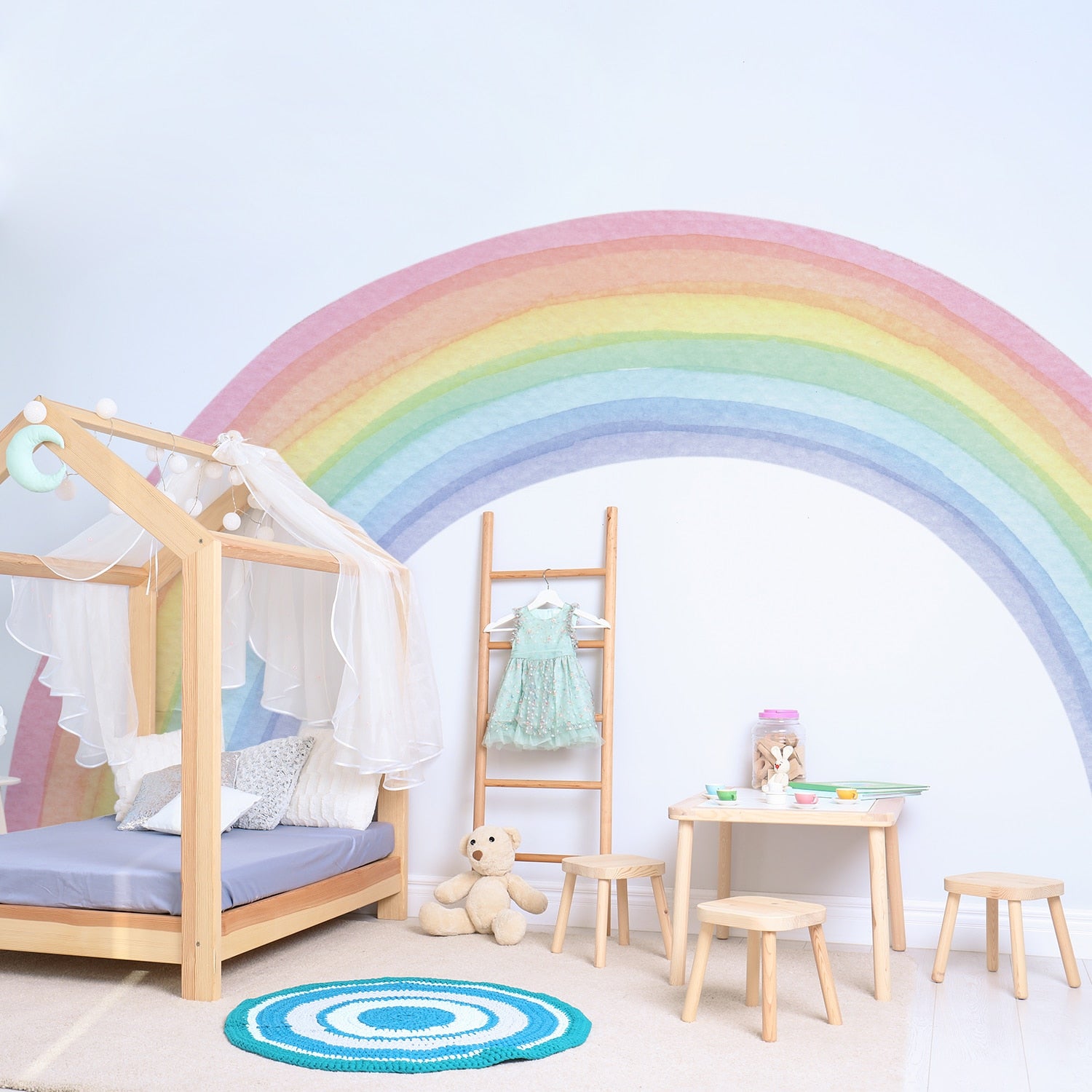 Watercolor Classic Rainbow Wall Decal