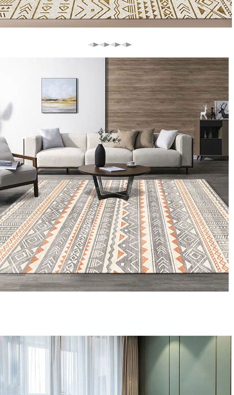 Ribbed Moroccan Soft Area Rug