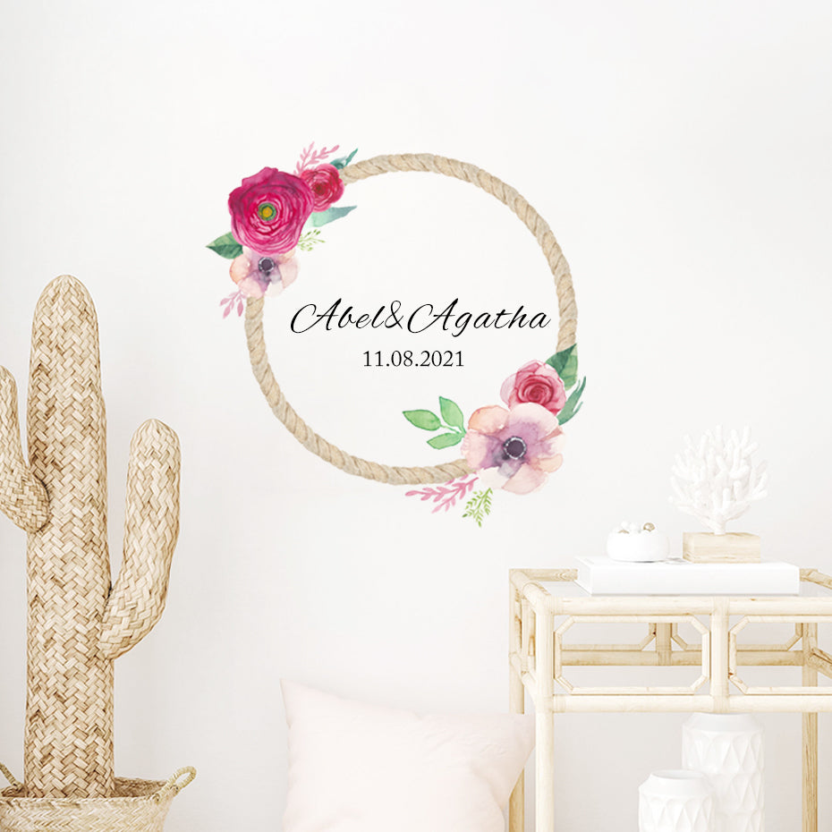 Custom Wall Decal Baby Name Birth Date