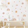 Cartoon Wall Decals Cute Rainbow Sun