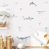 Nursery Wall Decals Whale Sharks and Dolphins