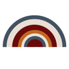 Soft Semicircle Area Rug Rainbow