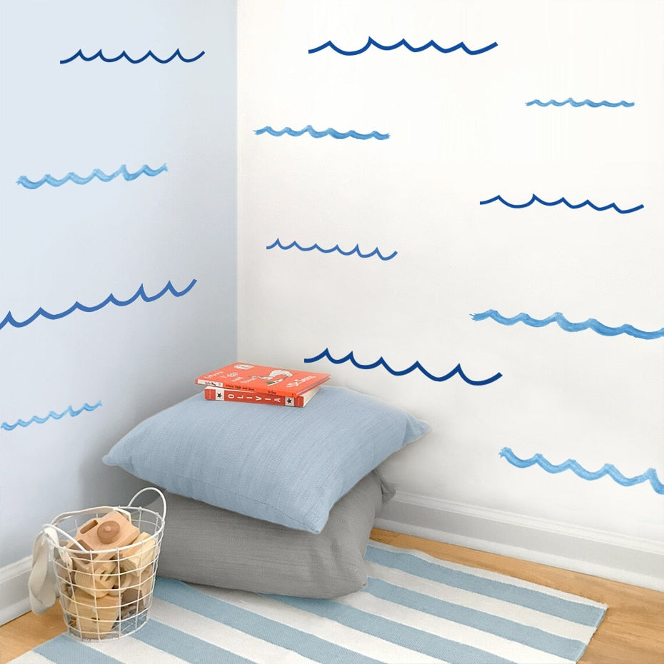 Nursery Wall Decals Ocean Waves