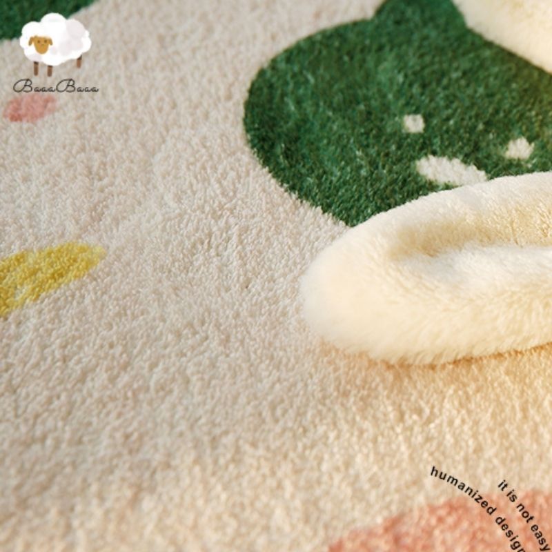 Nursery Area Rug Colorful Animals