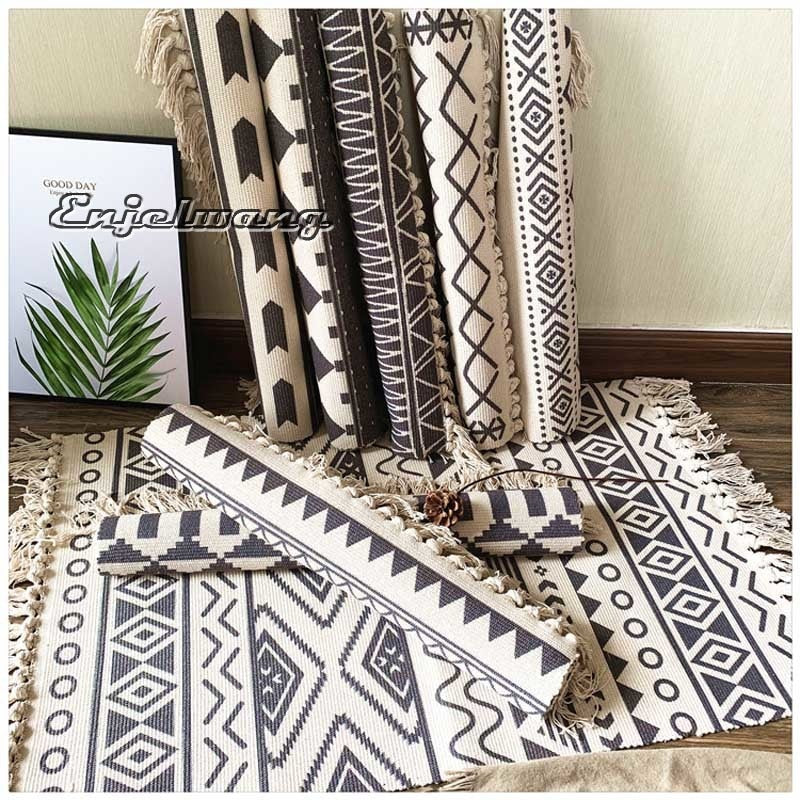 Soft Tassel Cotton Area Rug