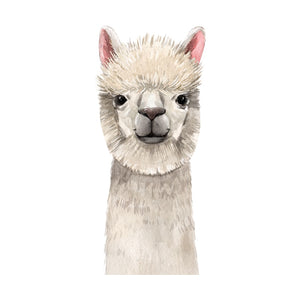 Nursery Wall Decal Cute Alpaca Giraffe