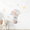 Cartoon Wall Decals Elephant Hot Air Balloon