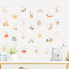 Nursery Wall Decals Animals Fruit Alphabet