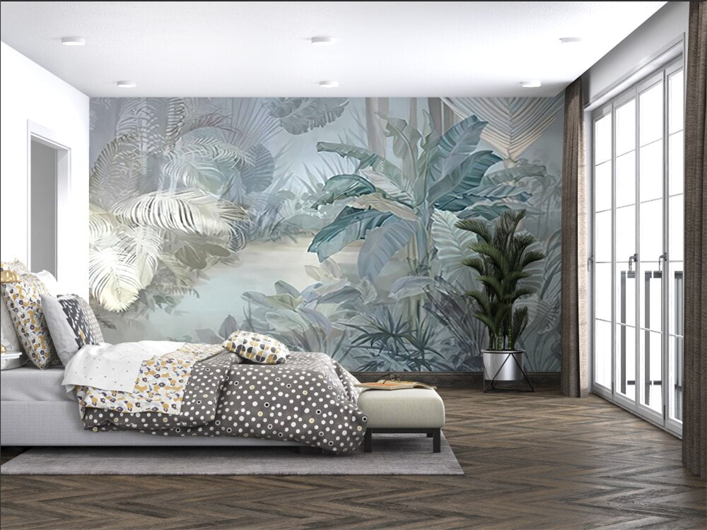 Rainforest Plants Scenery Wallpaper Mural