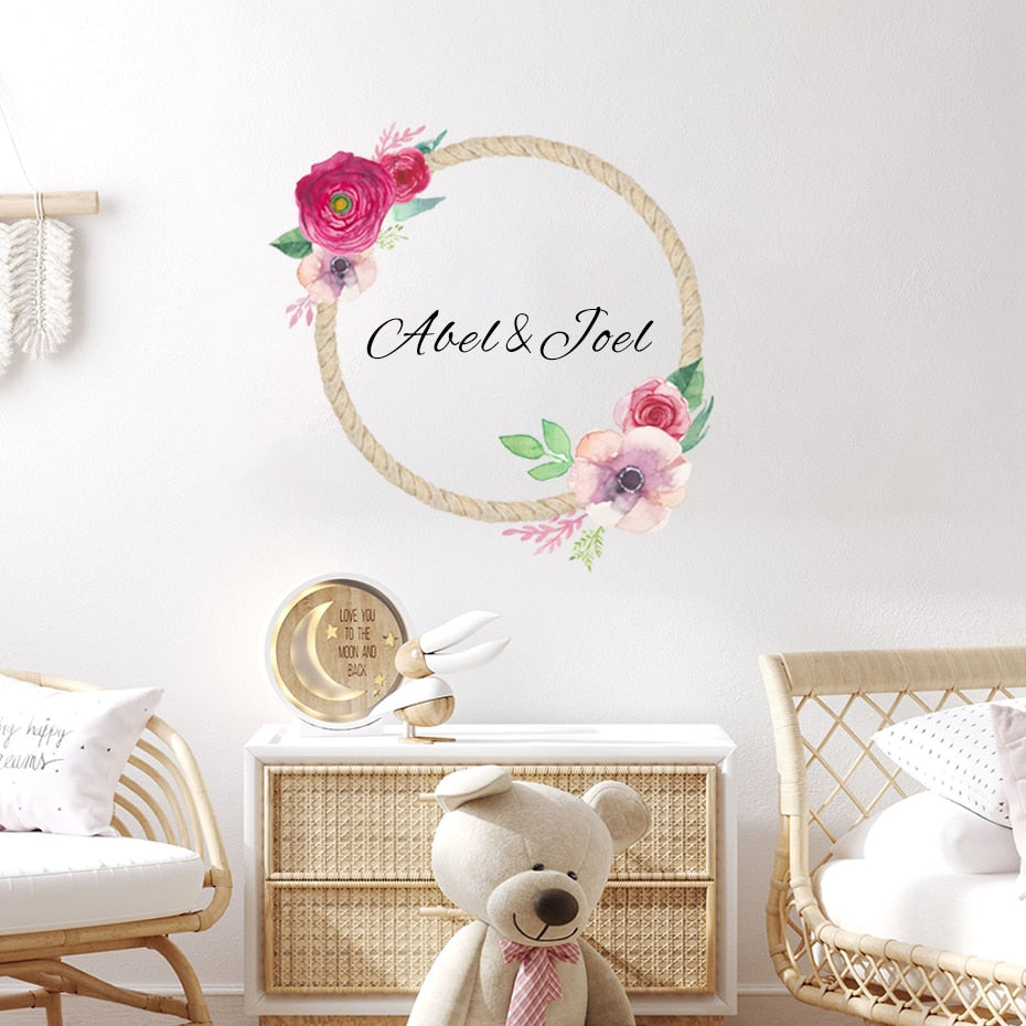 Custom Wall Decal Baby Name Birth Date