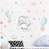 Custom Name Hot Air Balloon Wall Decals