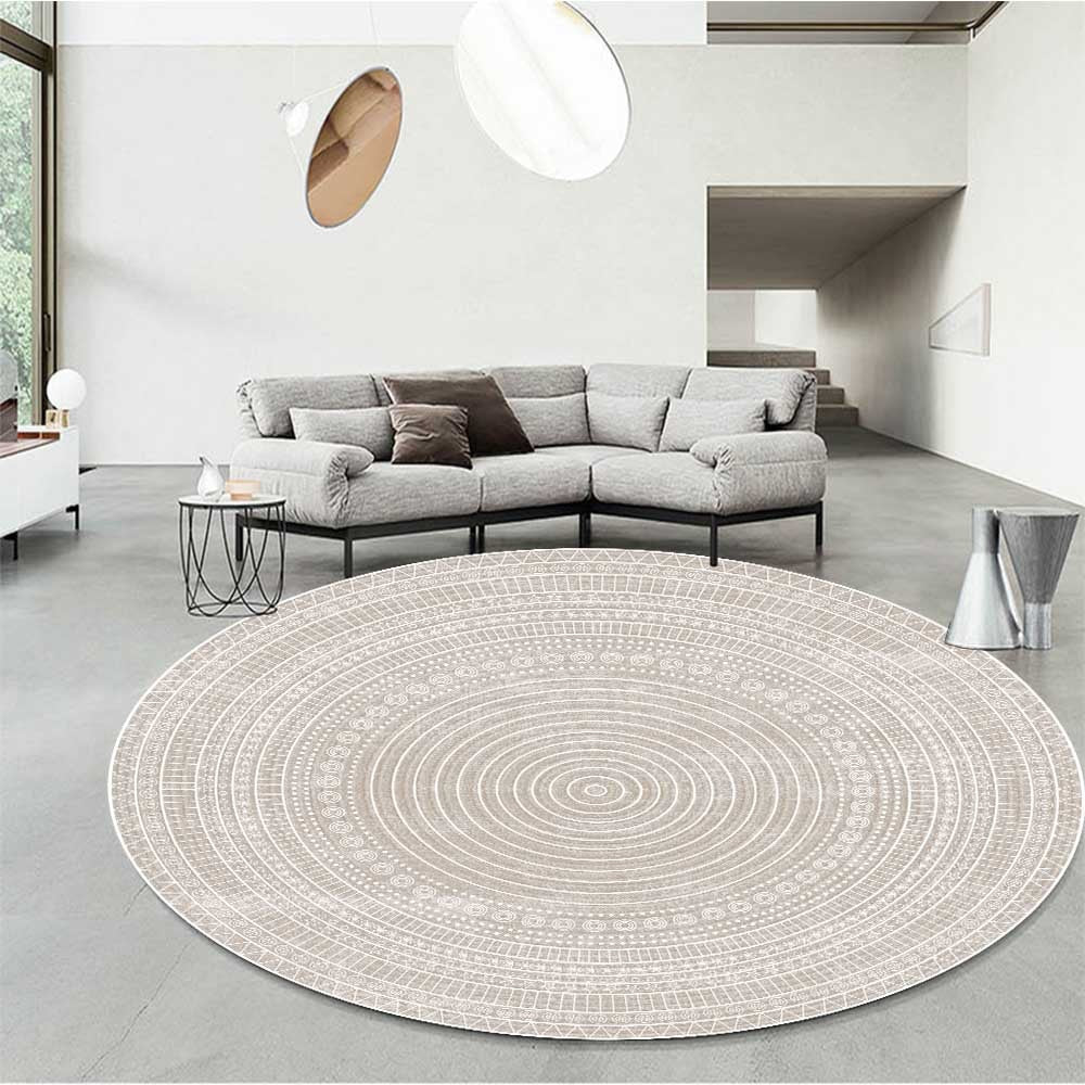 Modern Style Area Round Rug