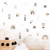 Nursery Wall Decals Cute Rainbow Bird Flowers