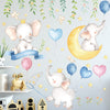 Cartoon Wall Decals Cute Elephants