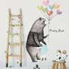 Cartoon Wall Decal Pretty Bear