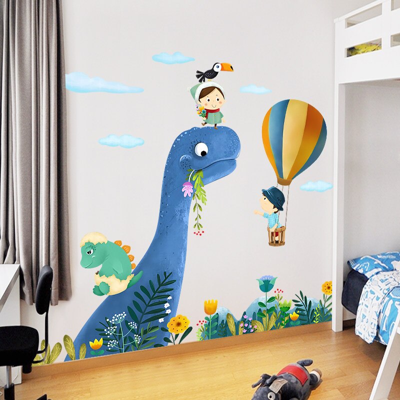 Cartoon Wall Decals Dinosaur Paradise - Large